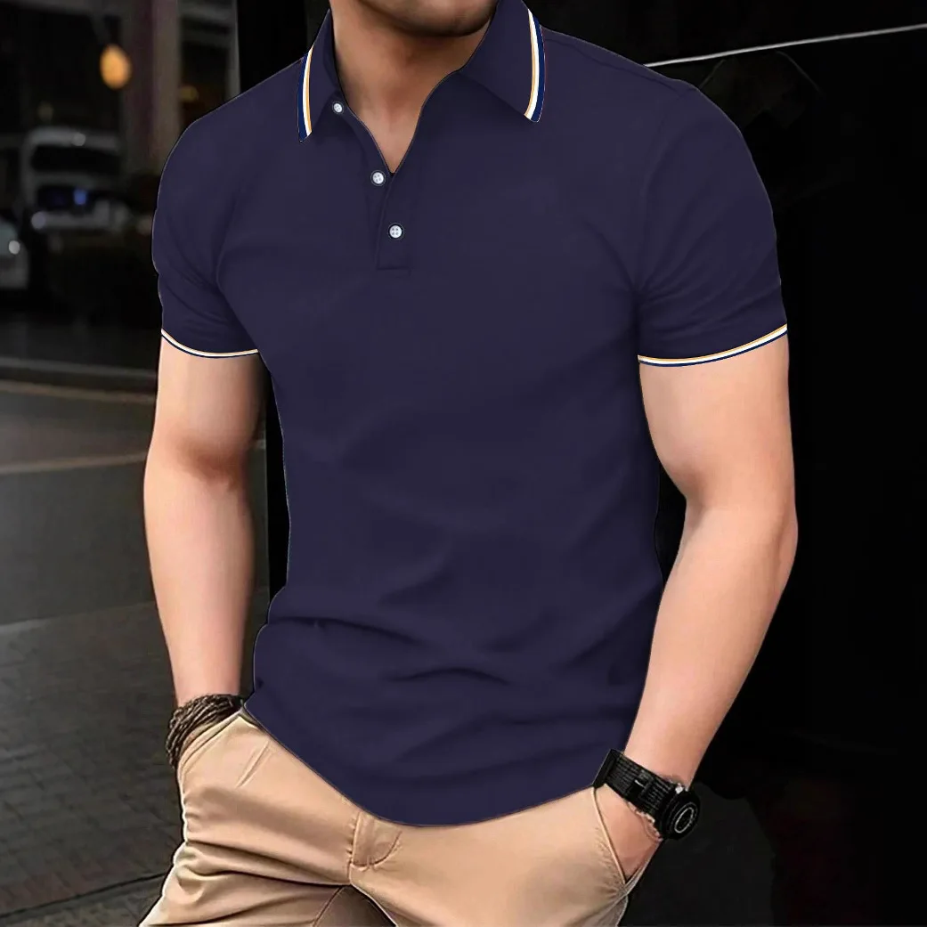 Amazon Cross-Border Foreign Trade Summer Short Sleeve Youth Fashion Men's Casual Top