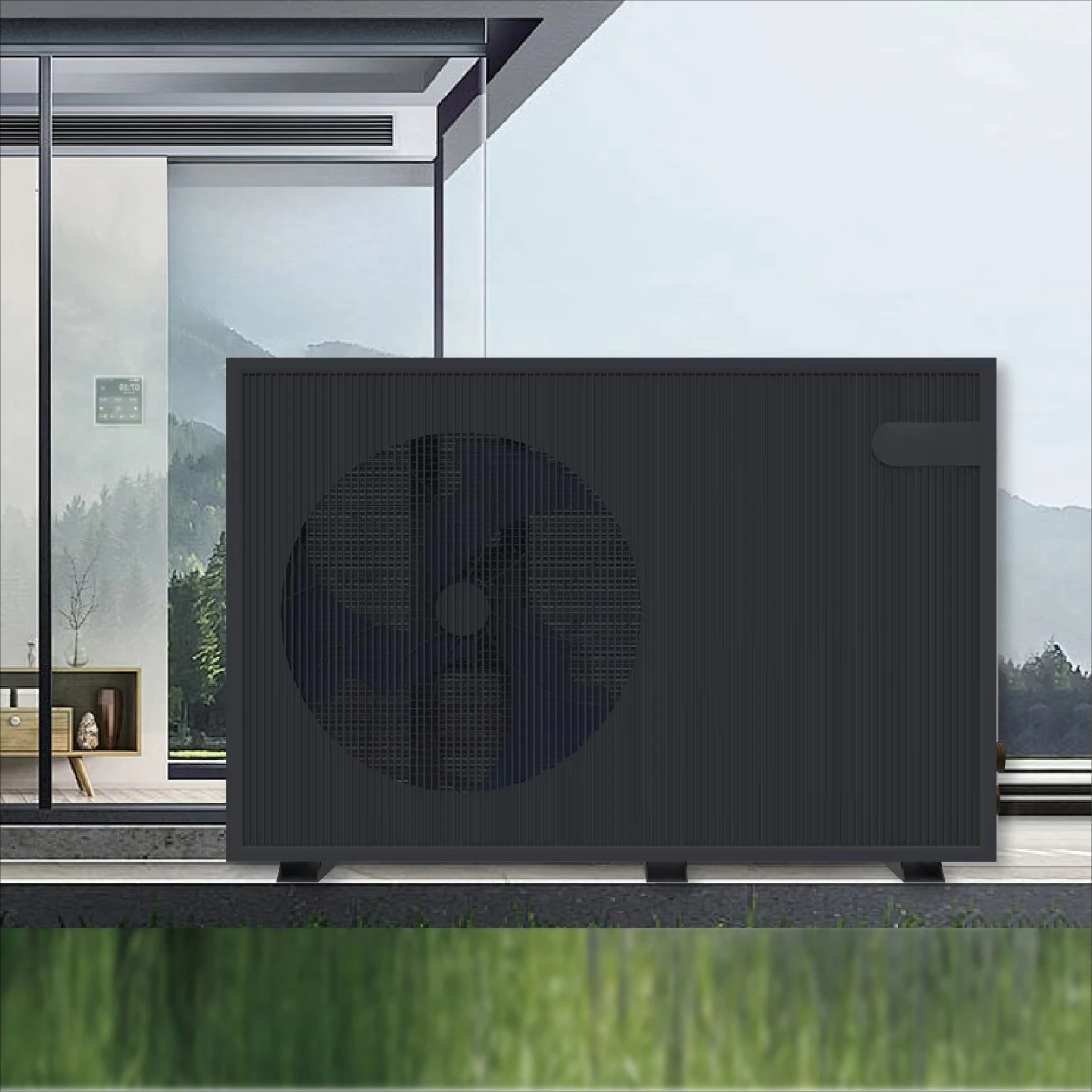 A+++ 9KW 30KW Air Source Heat Pump System Heating R290 Floor Heating Pump