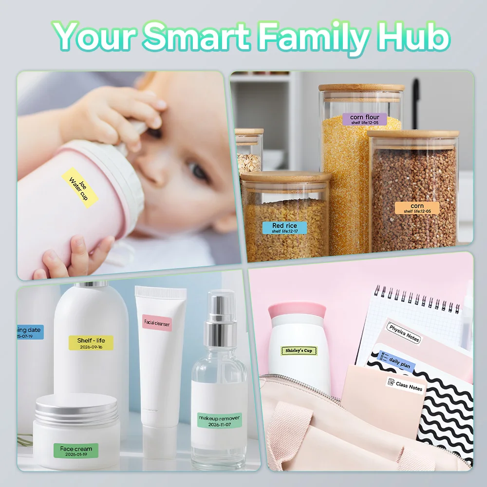 Phomemo Q30 Bluetooth Label Maker, Thermal Sticker Maker with 1 Roll Free Label, Available for Small Business/Home Organization