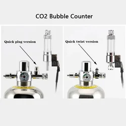 Aquarium CO2 Bubble Counter with Solenoid Valve Non-return Carbon Dioxide Measurement Device CO2 Reaction Control System 수족관