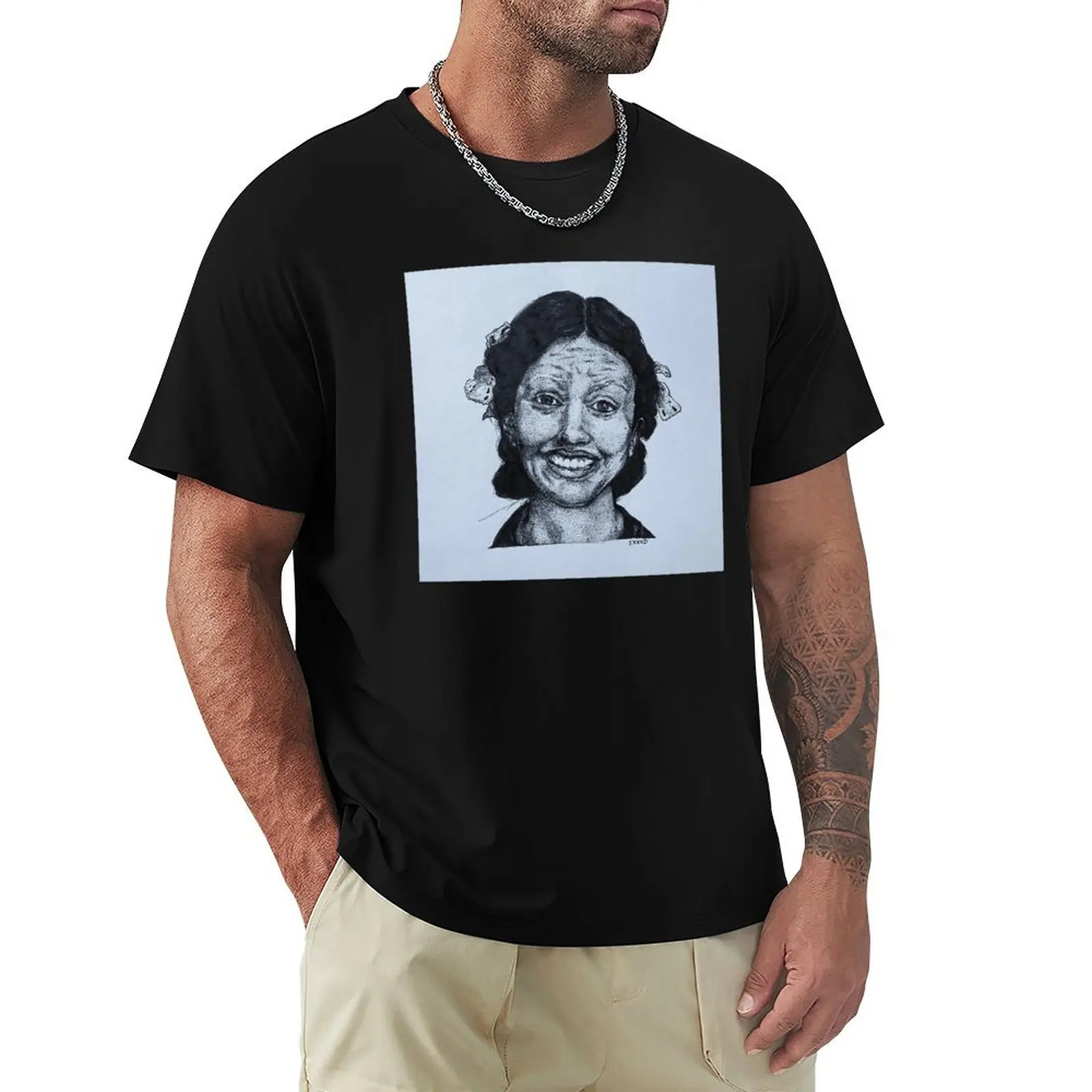 PEARL portrait T-Shirt Basic Tee Shirt for Everyday Outfit