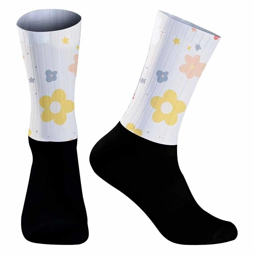 질감 크리 에이 티브 태극권 패턴 남성용 스포츠 사이클링 양말, 남여 공용, 내구성, 땀 흡수성, 통기성, 자전거 선물