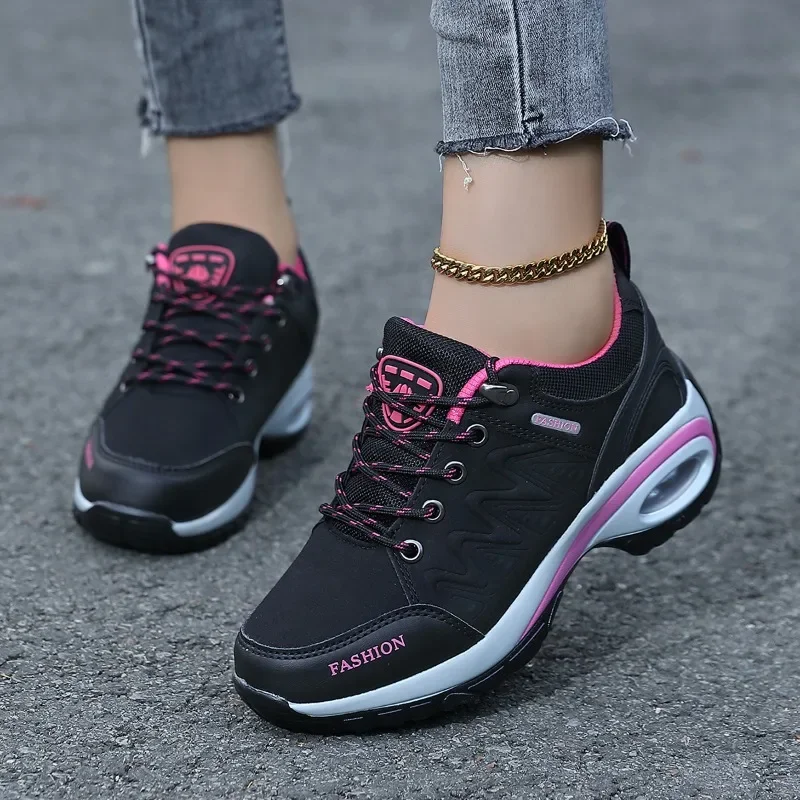 

Women's Vulcanized Shoes Women's Sports Shoes Wear Resistant Shock-absorbing Thick Bottomed Female Sneakers Zapatillas De Mujer
