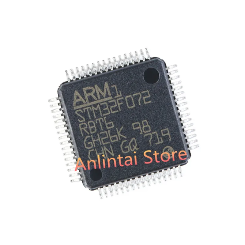 5pcs STM32F072RBT6  STM32F072  LQFP64  IC MCU 8BIT 128KB FLASH   Original New