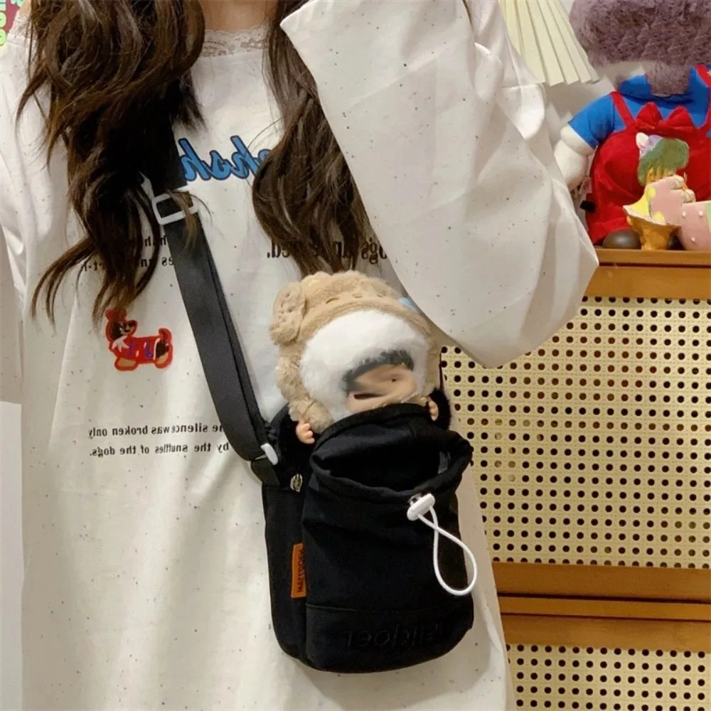 

Shoulder Strap Water Bottle Carrier Bag Nylon Front Pocket Water Bottle Holder Adjustable Waterproof