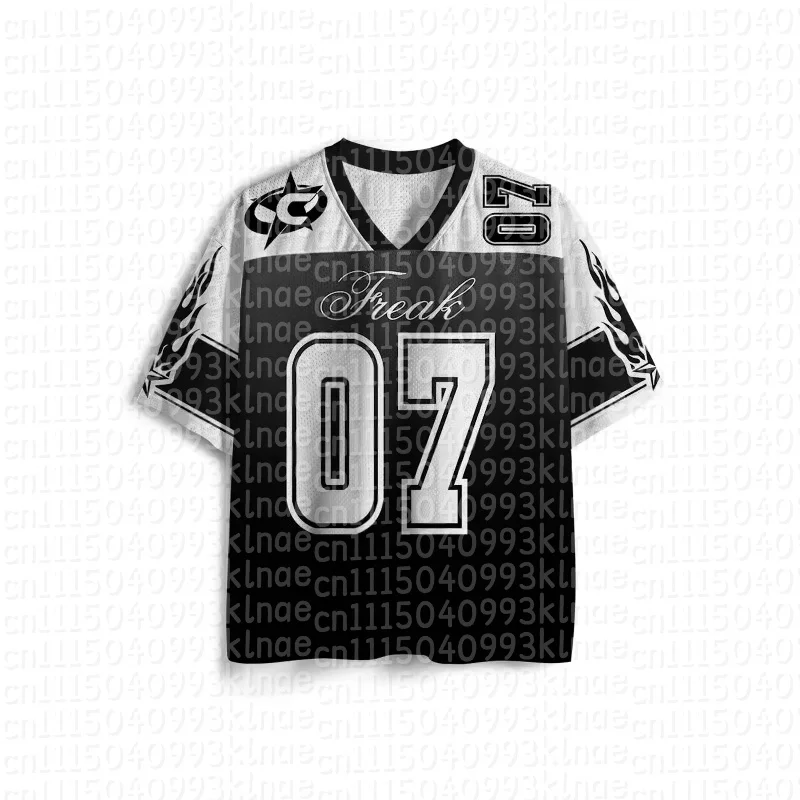 Vintage Oversized Graphic Jersey 07 Family Look Father Mother Son Daughter Clothes Hip Hop Streetwear T-shirt Men Kids Wear