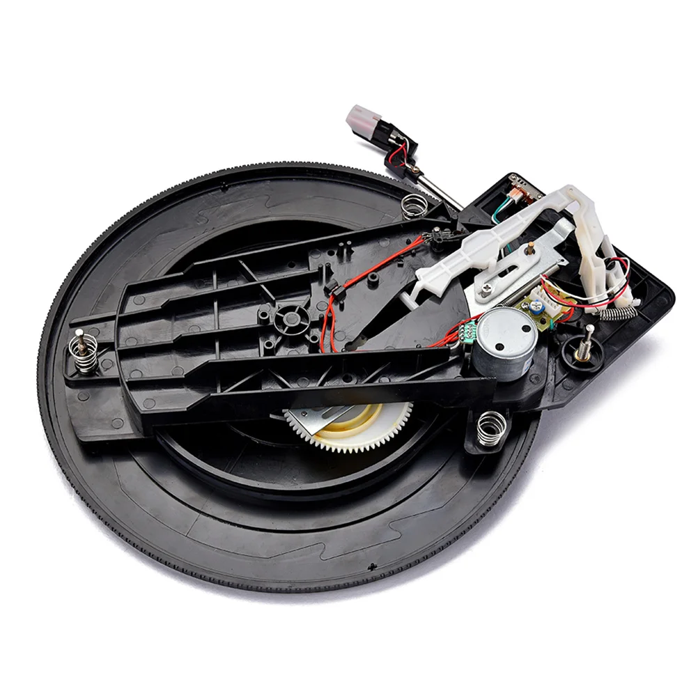 

28cm Vintage Vinyl Record Player Turntable Portable Stylus Built-in Preamp Adjustable Counterweight Audio Video Accessories