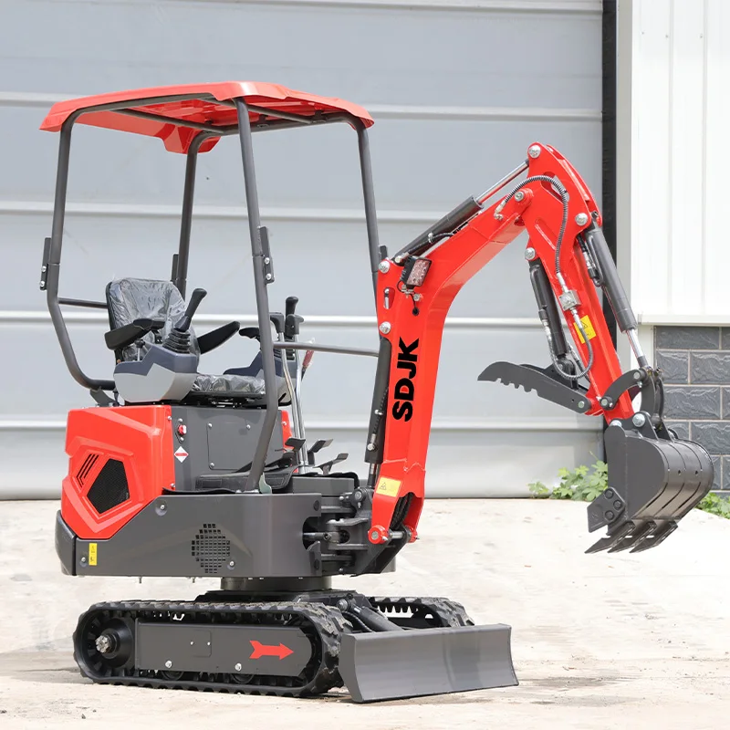 حفار صغير مصنوع في الصين 1.0 طن حفار صغير مزرعة حفار صغير يمكن شحنها عالميًا مع مطرقة مكسورة مخصصة