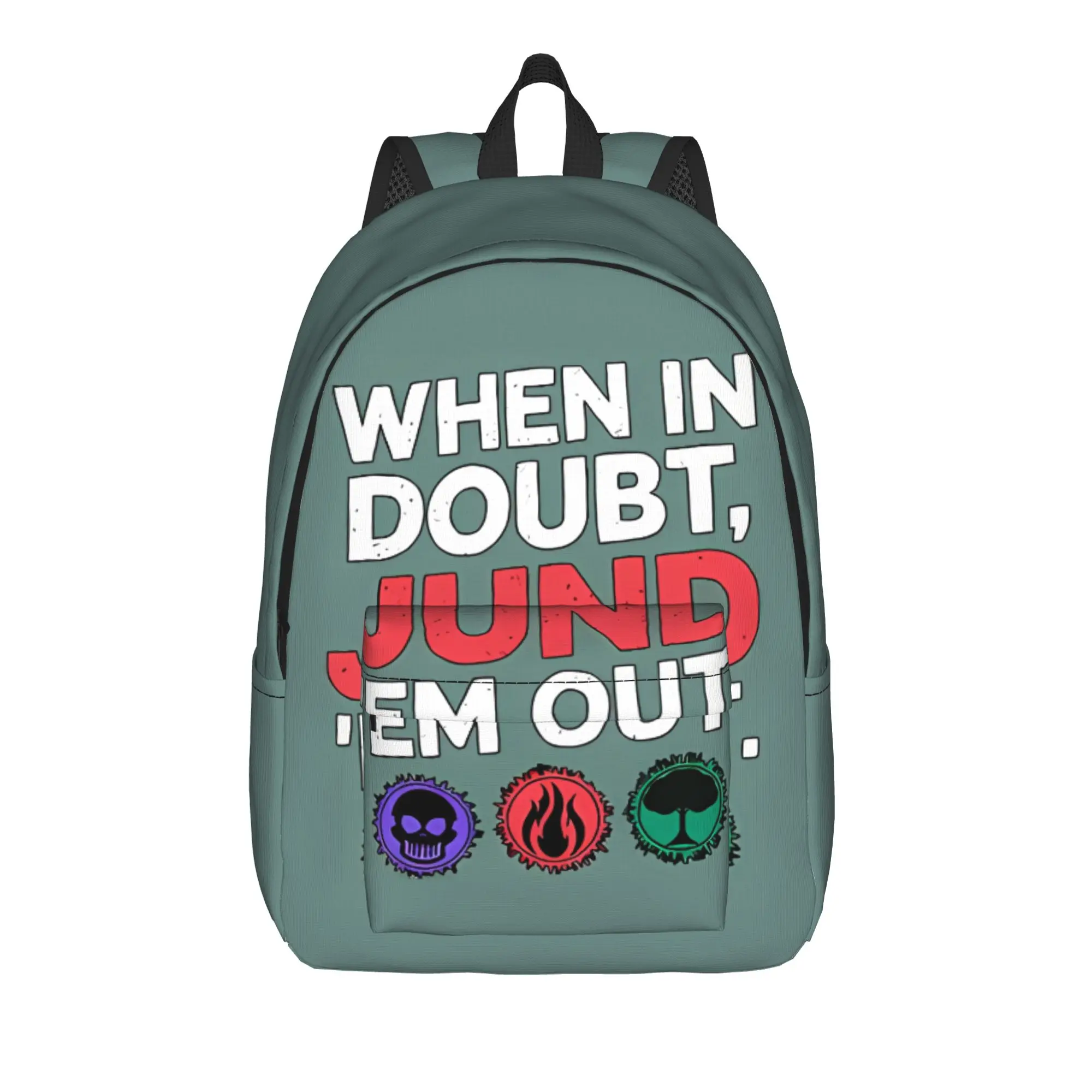 MTG Bookbag Back to School Season When In Doubt, Jund 'Em Out  Adjustable Strap Backpack