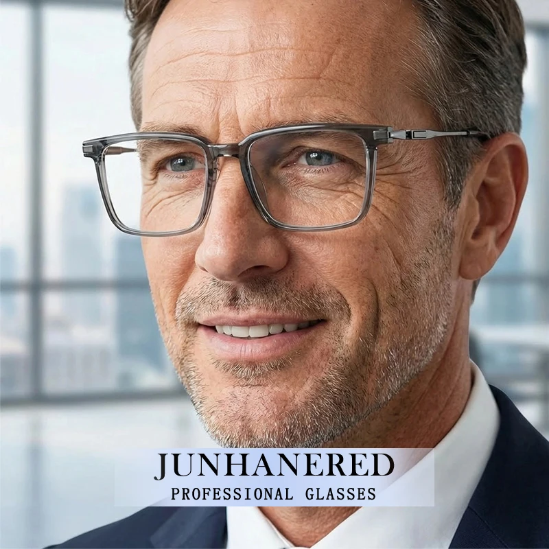 

Brand Design Man Square Titanium Frame Hyperopia Photochromic Prescription Glasses Anti Blue Light Myopia Astigmatism Eyewear
