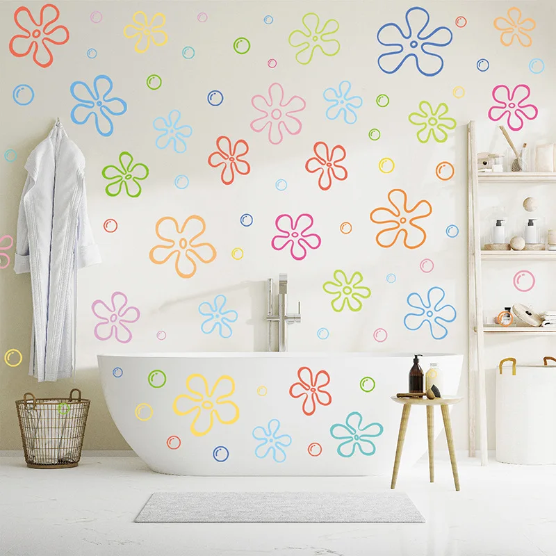 New Arrival Bubble Wall Sticker Waterproof Kids Room Nursery Decor Bathroom Tile Decal Peel and Stick