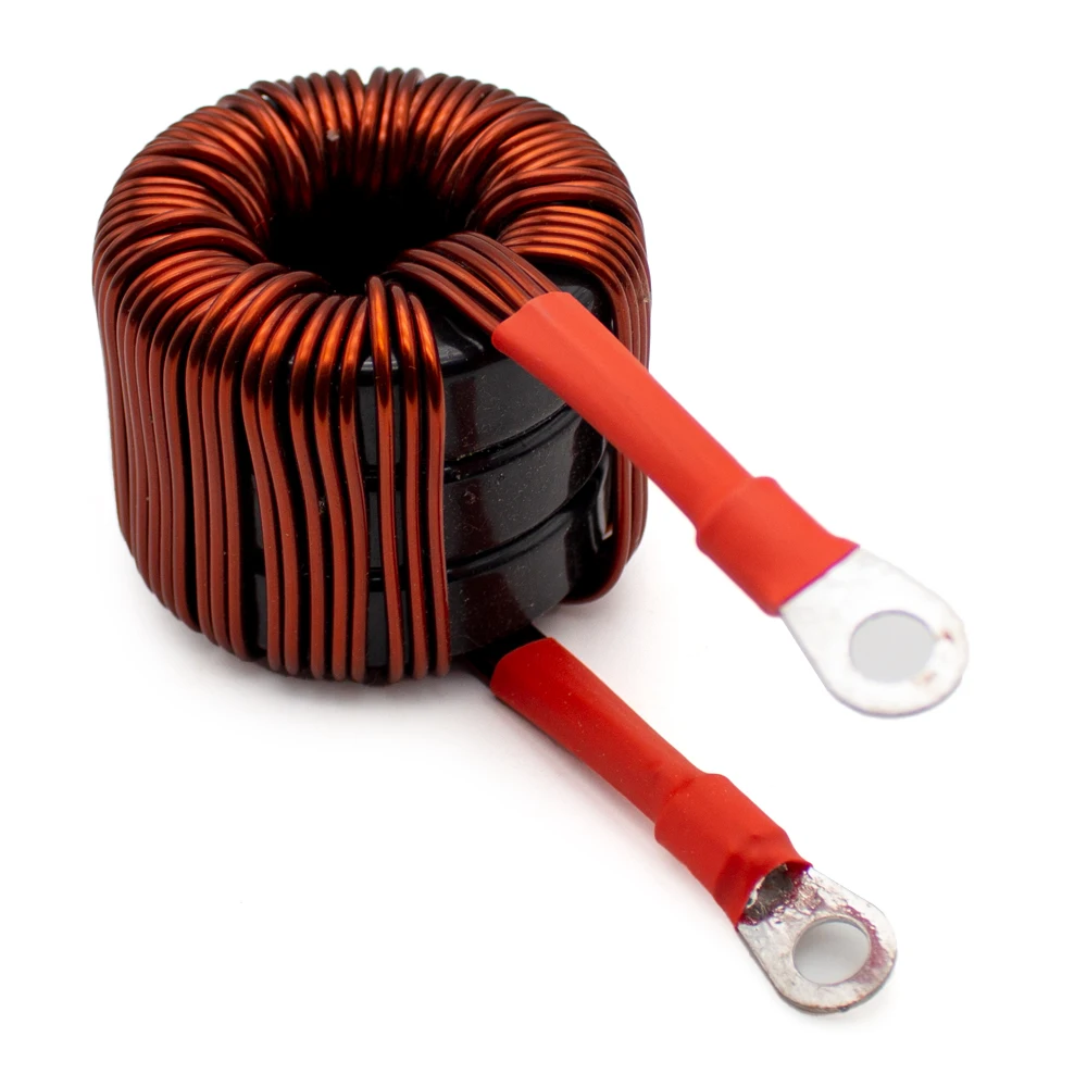 High-Power Iron-Silicon-Aluminum Toroidal Inductor 45µH 210A – 8-Strand 2.0mm Wire, 620g
