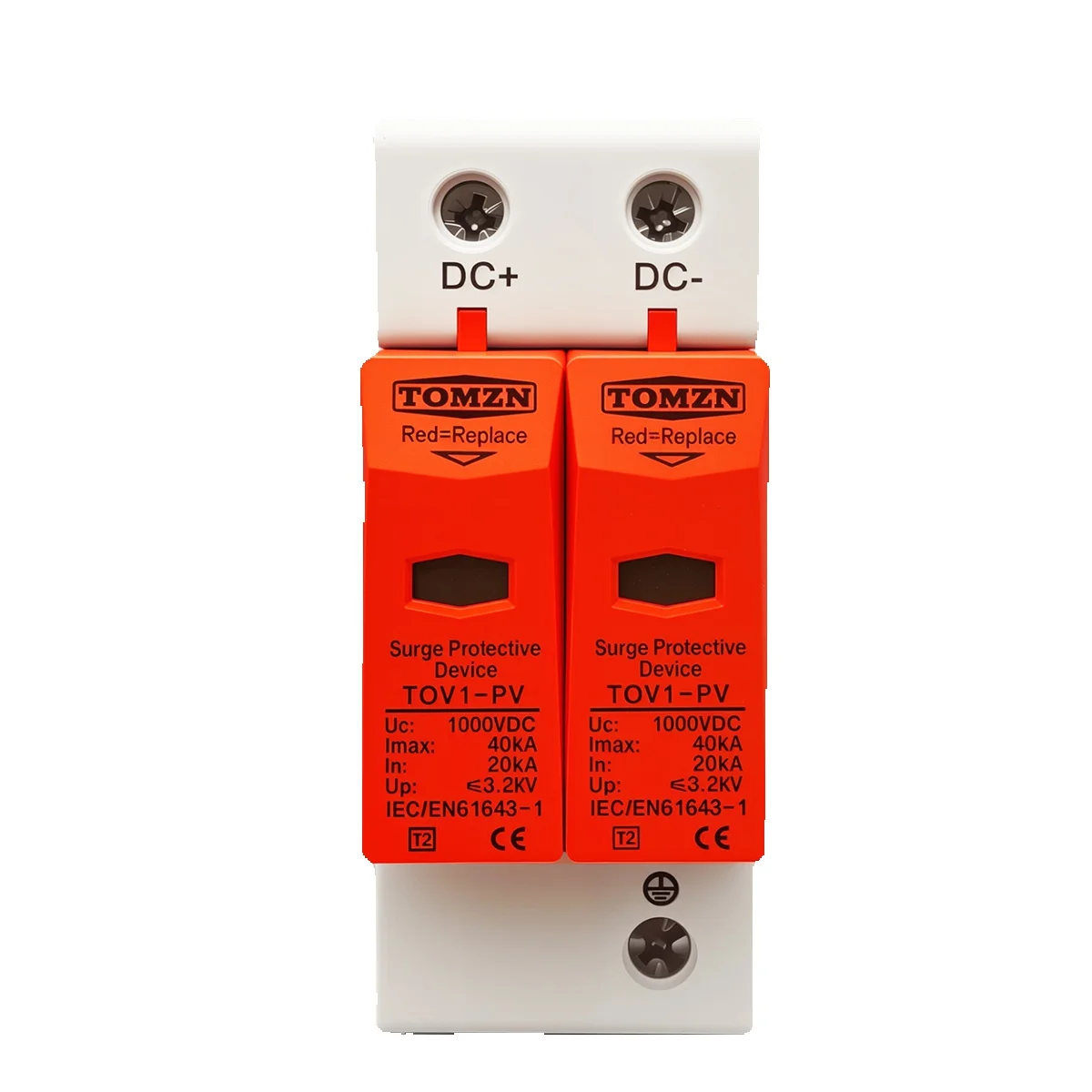 TOMZN DC SPD 1000V 20KA ~ 40KA Huis Overspanningsbeveiliging Beschermend laagspanningsafleiderapparaat - afbeelding 2