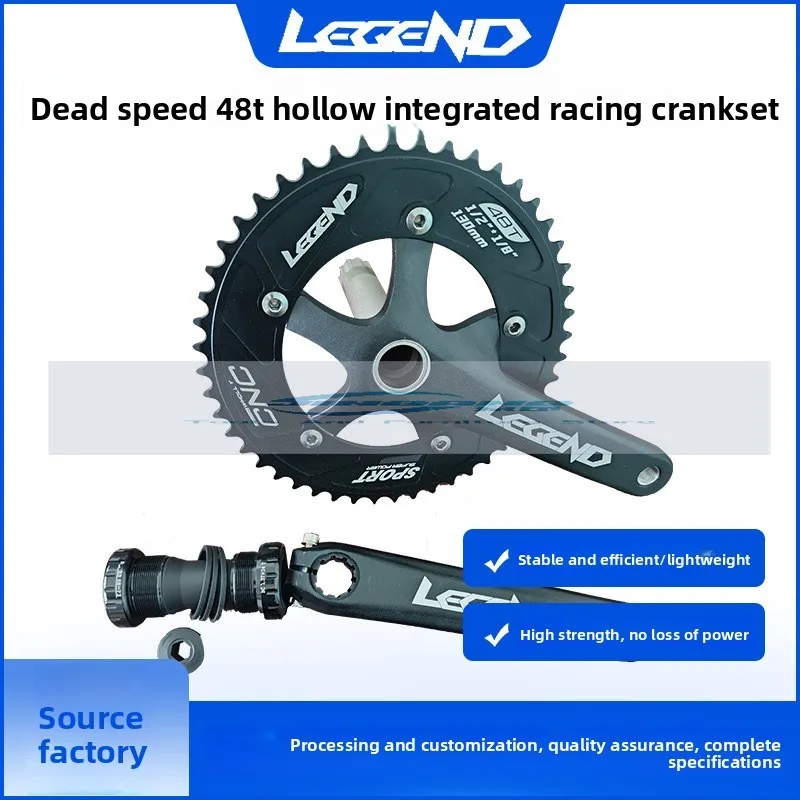 

LEGEND Dead Flying Car Dental Pad BCD130 48T 170L Hollow Integrated Dental Pad Field Car Sprocket Crank