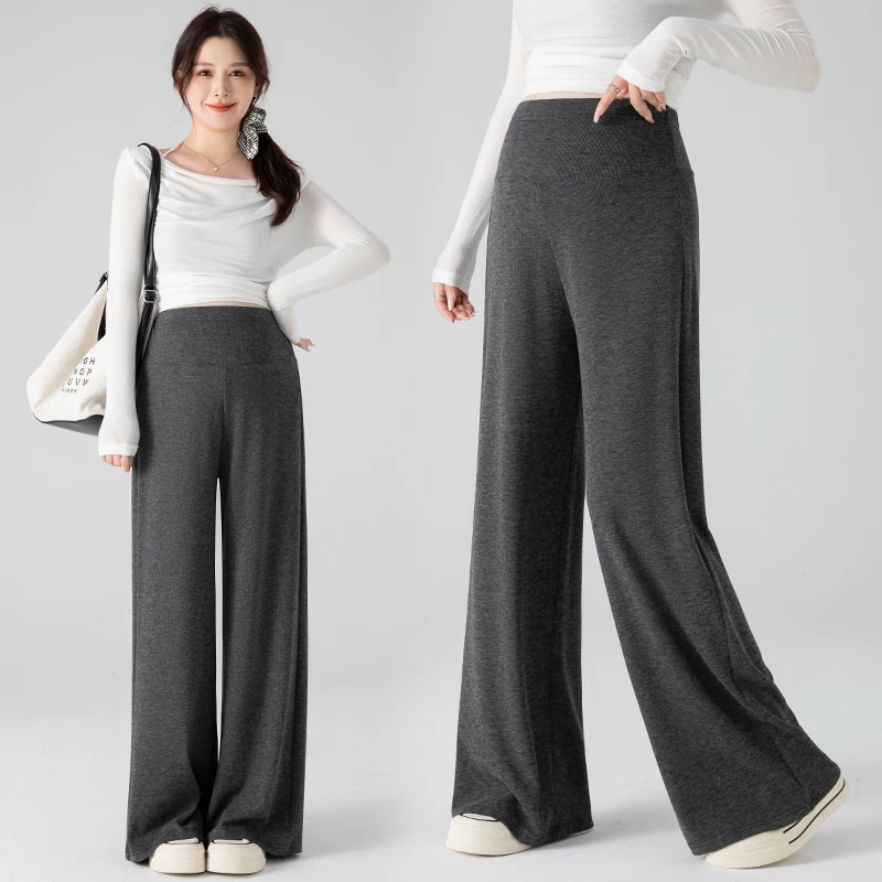 2025 Nuovi pantaloni premaman autunnali - Pantaloni casual a gamba dritta rilassati per donne incinte Gravidanza giovanile