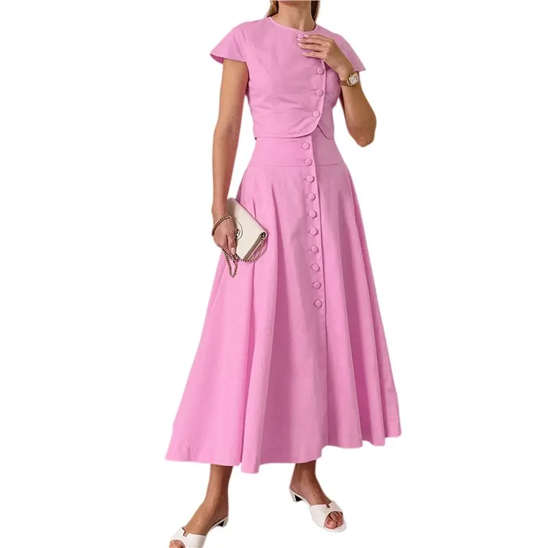 

Женские комплекты для отдыха CYL-Women: топ и юбка, одинаковые наряды для отпуска