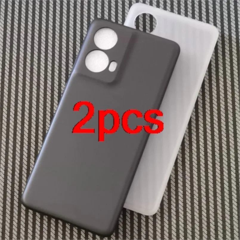 2pcs black white matte cover soft silicone phone case guard on for motorola s50 neo s50neo slim camera lens protective shell