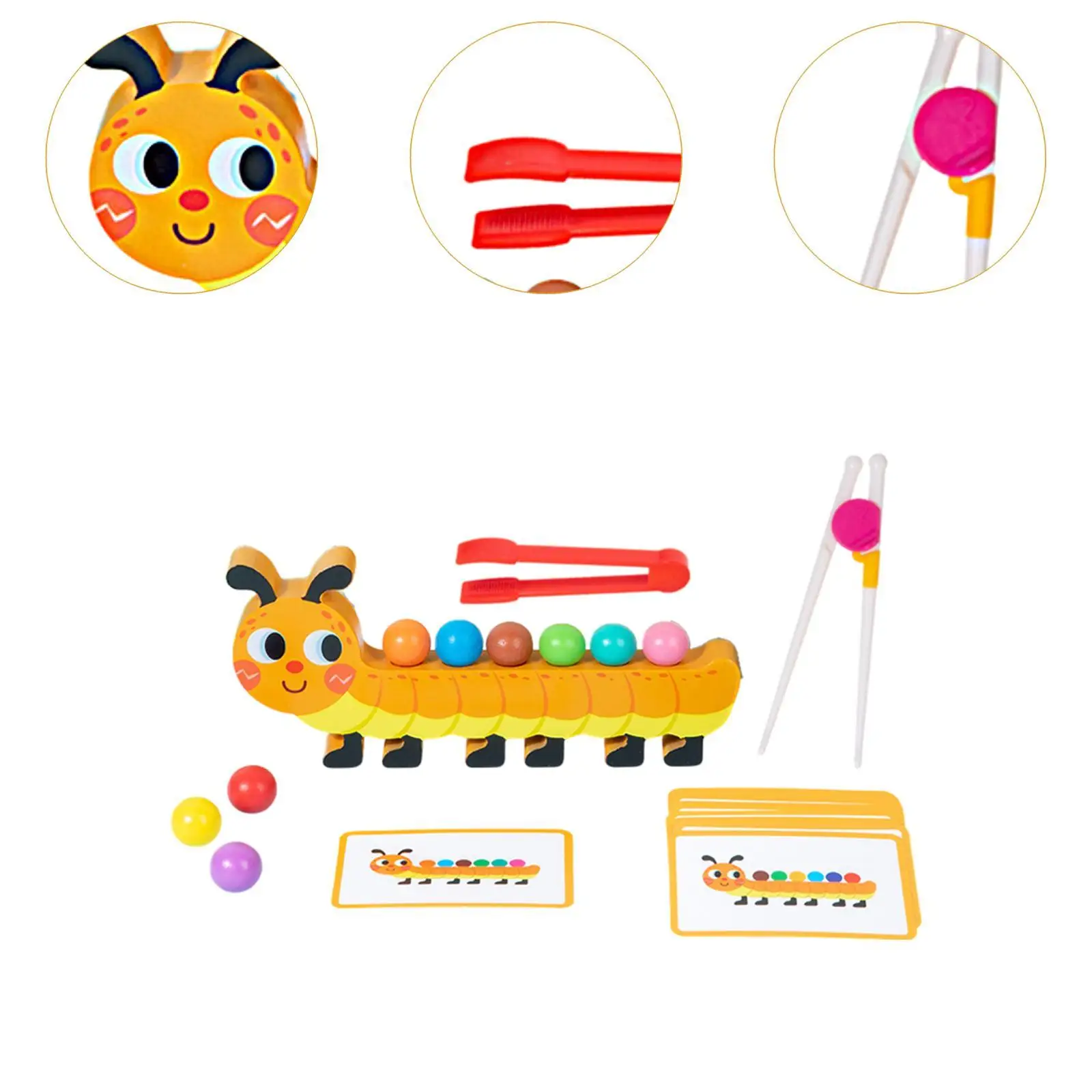 Jeu assorti de perles à Clip, jouets d'apprentissage cadeaux pour enfants de 3 à 4 et 5 ans, tout-petits