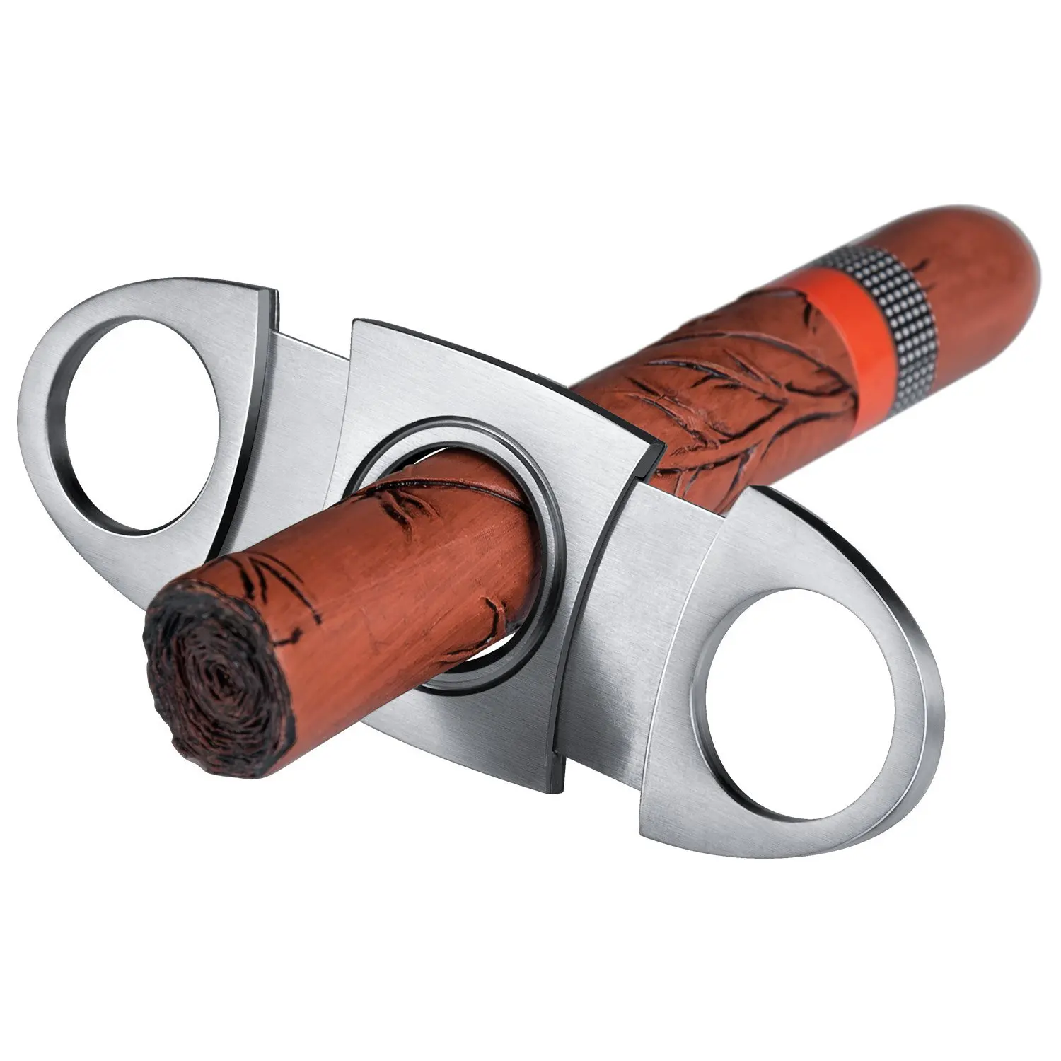 2026 New Classic Stainless Steel Cigar Cutter Sharp Manual Tool Premium Smoking Accessory Ideal Christmas Gift for Men