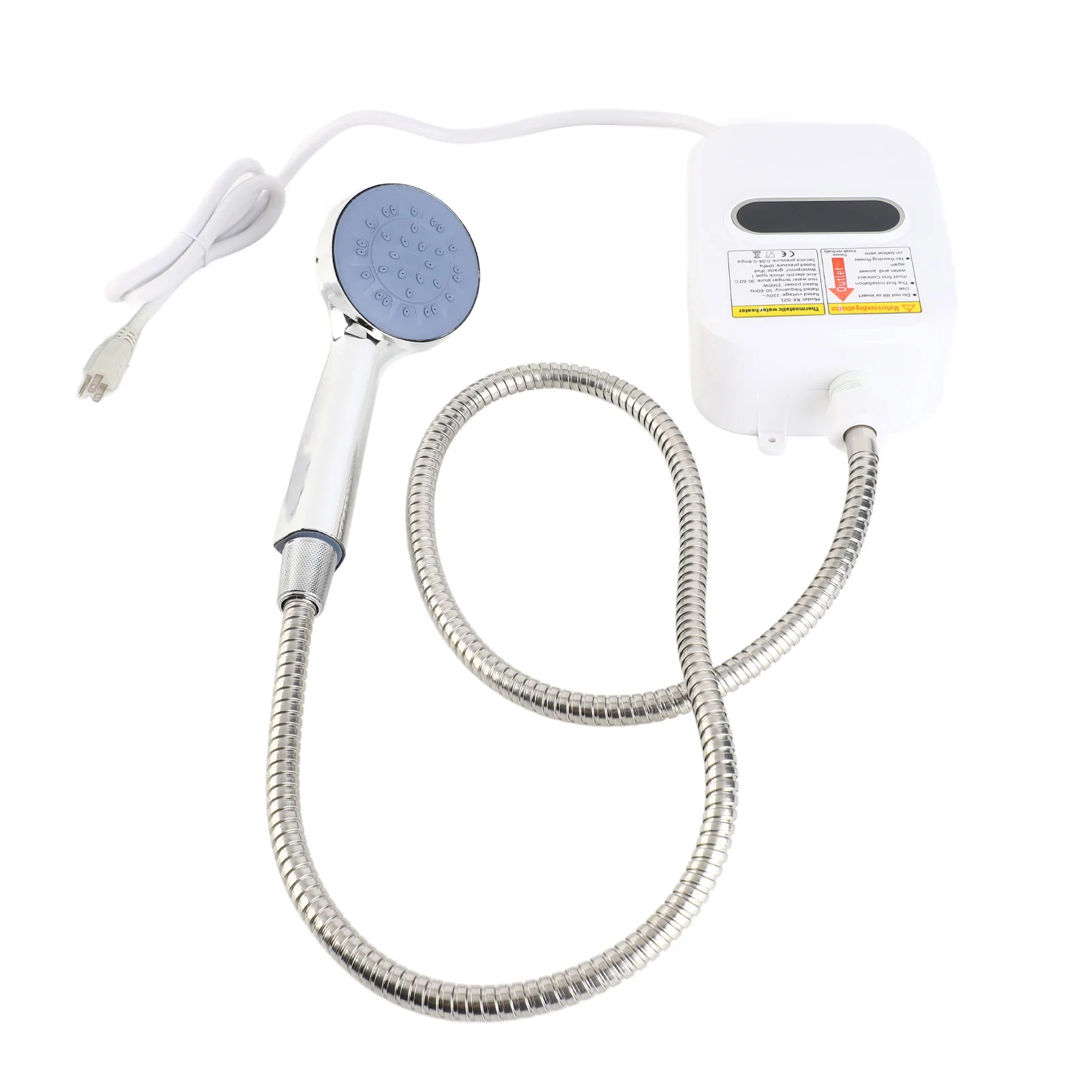 New Small Instant Electric Water Heater LCD Temperature Display IPX4 Quick Heating Shower Water Heating Device Set