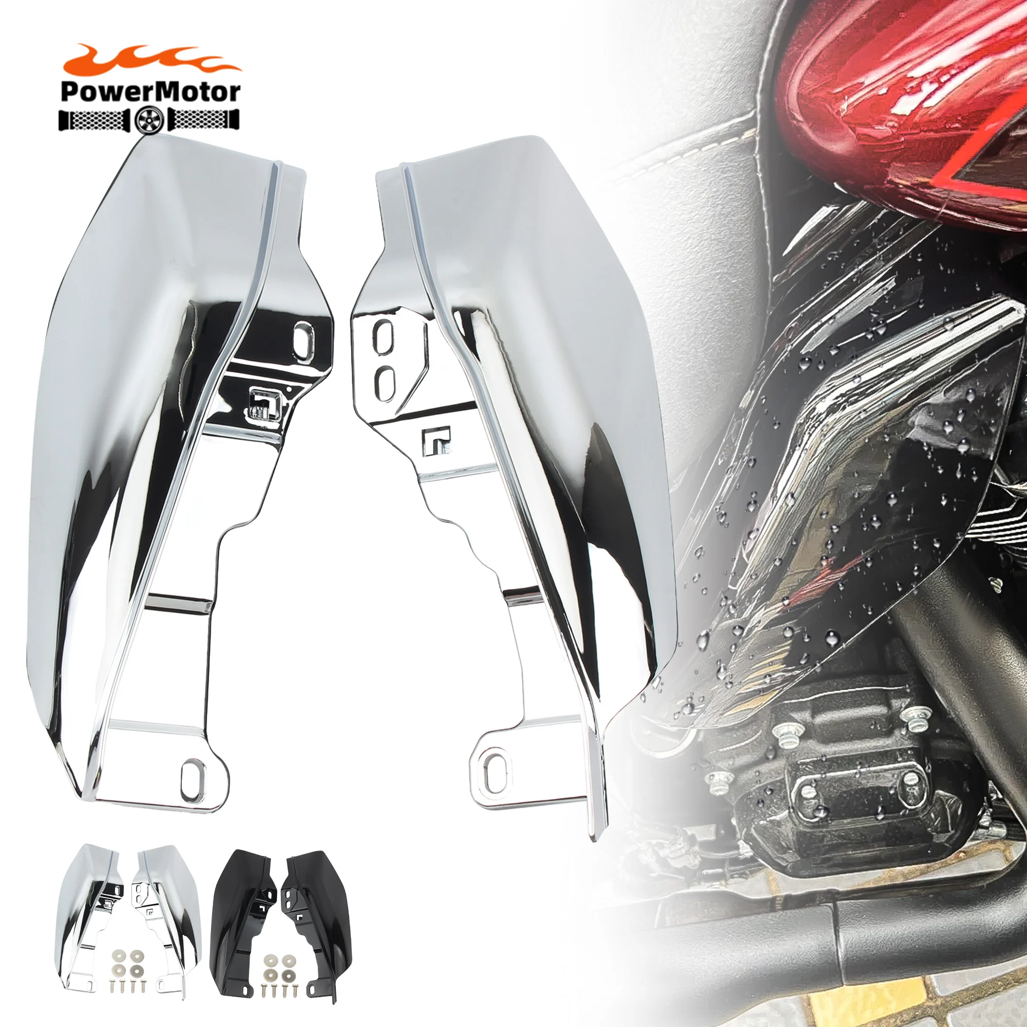 

Motorcycle Mid-Frame Air Deflector Under Seat Engine For Harley Touring Street Electra Glide CVO Road King FLHR FLHX 2001-2022