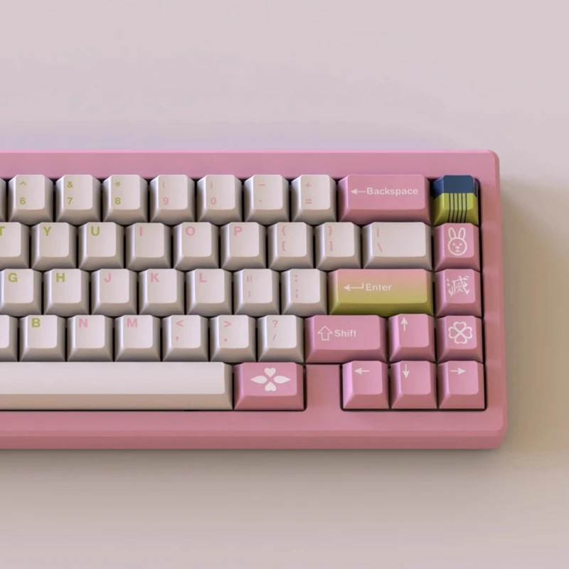 

TUTKEYS Love Pillar Theme Keycaps Set PBT Cherry Profile Custom Original Handmade Keycaps for Mechanical Keyboard Accessories