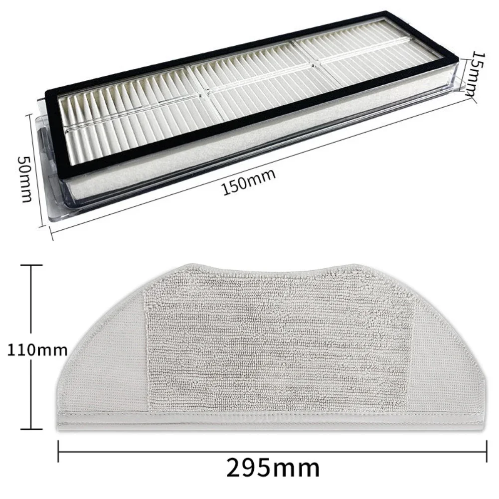1 مجموعة ل-شاومي S40 / OV81 روبوت فراغ الجانب فرشاة فلتر HEPA ممسحة منصات عدة جهاز آلي لتنظيف الأتربة استبدال الملحقات