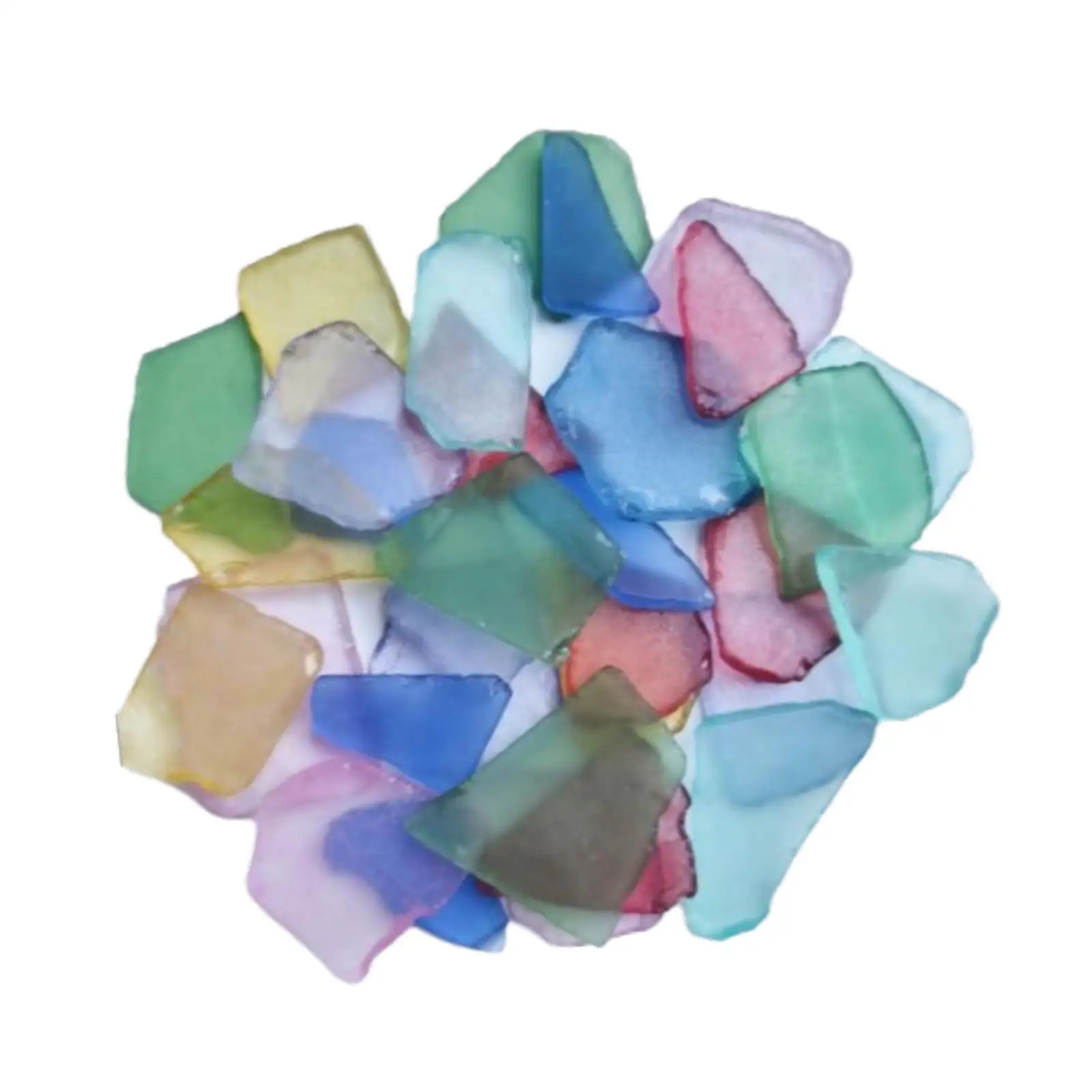 Beautiful Beach Sea Glass Shards Frosted DIY Craft Supplies Decorative Vase Filler for Home and Weddings