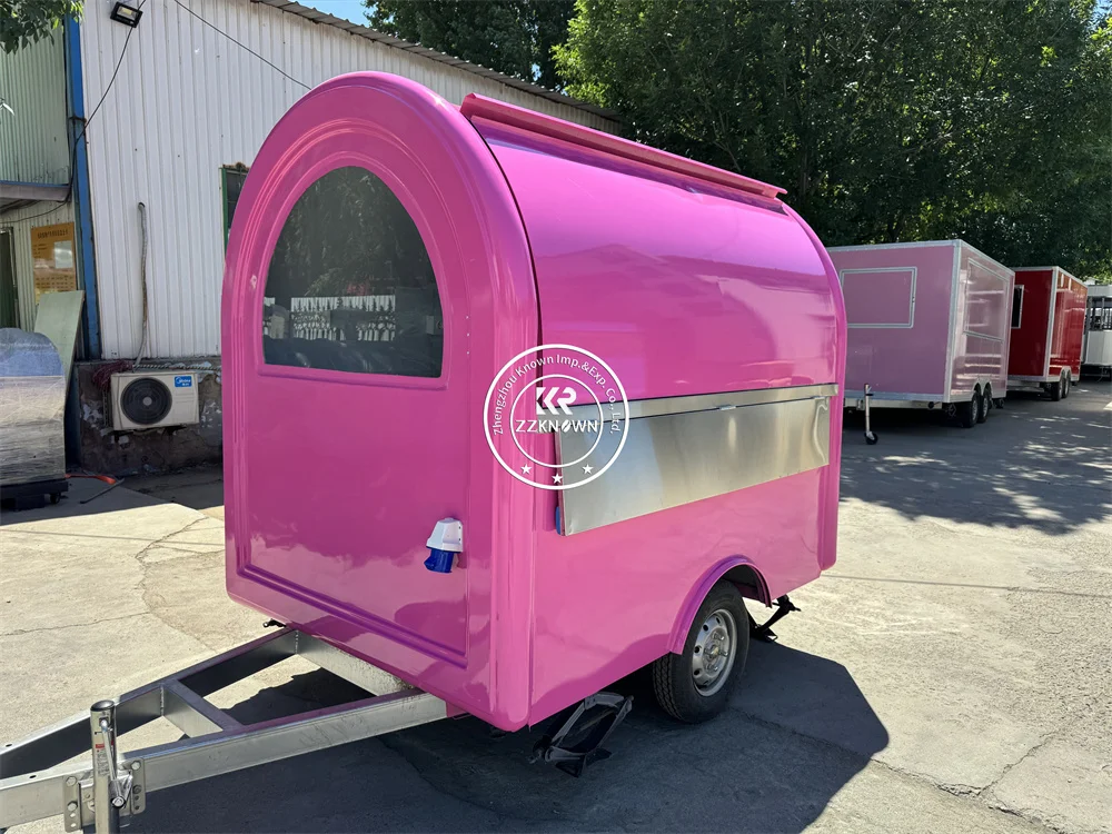 Мобильный продовольственный грузовик, кофейня, оригинальный прицеп для быстрой еды, стандартная тележка для пиццы с полным кухонным оборудованием