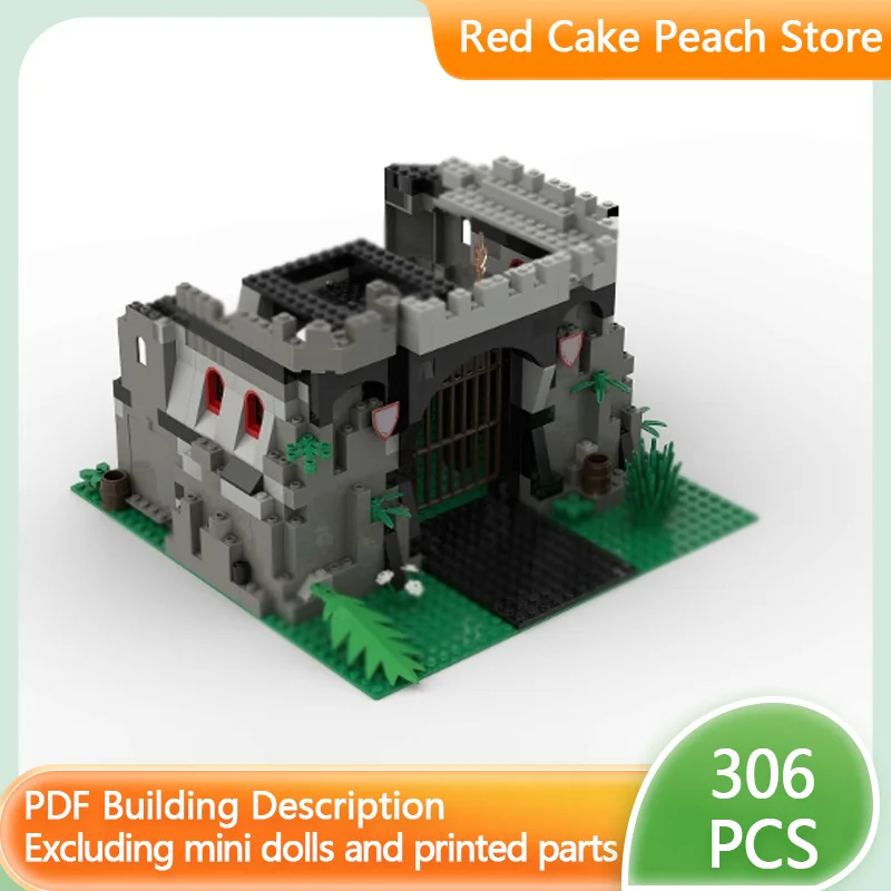 

Модель средневекового замка MOC, строительные блоки, старинная крепость, модульная технология, детские праздничные подарки, конструктор, игрушка для сборки