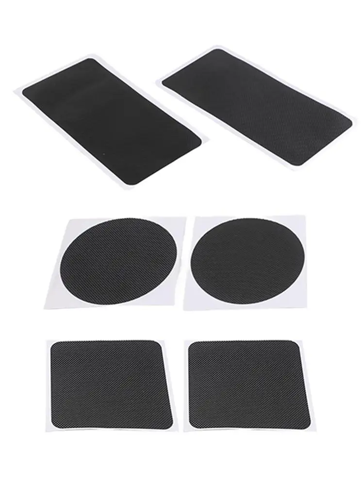 

6-компонентный саморемонтный набор для прыжковых ковриков с прямоугольными квадратными и круглыми заплатками для быстрого и эффективного ремонта