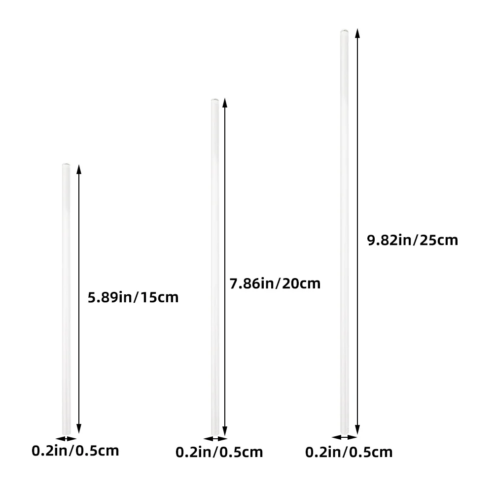 6 pezzi di agitazione da laboratorio con asta di agitazione, agitatore in vetro, agitatori, miscelazione fatta a mano