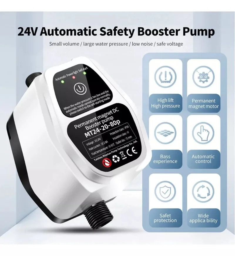 110V Automatic Booster Pump, Solar Water Heater Shower, Wall-hung Boiler, Small Pressurized Water Pump for Household Use