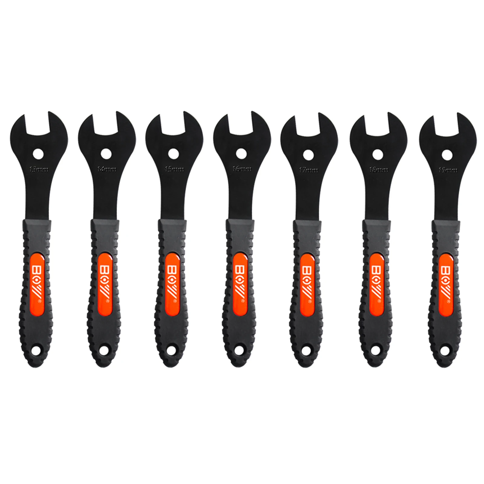 AliExpress Bicycle Cone Wrench Set Tool (13, 14, 15, 16, 17, 18, 19mm), Bike Cone Spanner Set, Wheel Hub Axle Nut Install Remover (13-14-15