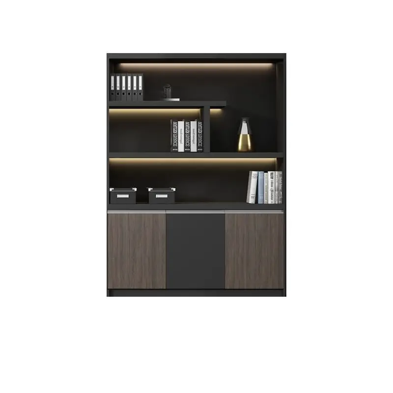 

Современный деревянный офисный шкаф-тумба для хранения документов и книг