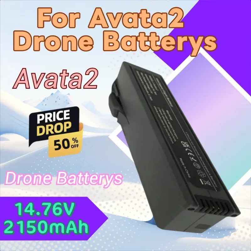 

High Quality Brand New 14.76V 2150mAh for Avata2 Battery Flight Time 23 Minutes Precision Engineered for Extended Flights