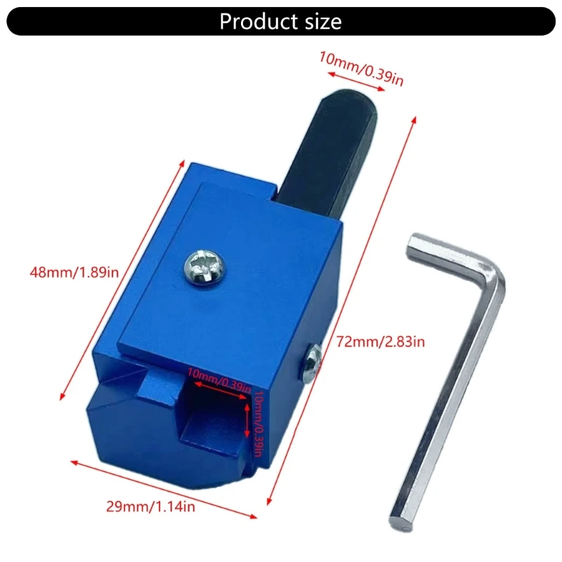 Corner Punch Chisels Aluminum Square Quick Cutting Corner Chisels Quickly Square Rounded Corners for Woodworking Framing