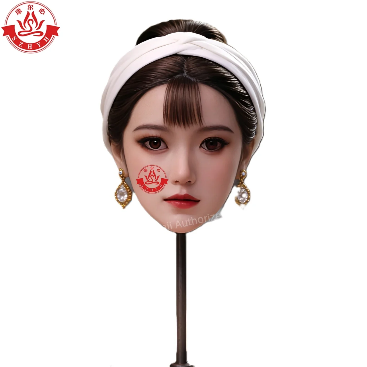 

Силиконовая головка Wonanii Food Grade HYH-SHB-KB-0143 с большим отверстием и зубцами, интерфейс M16, для тренировки макияжа и дизайна причесок