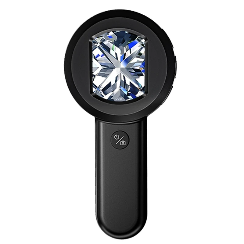 High Definition Handheld Magnifying Glass Photographable IPS Color Screen Built In LED Lights Smart Magnifying Glass