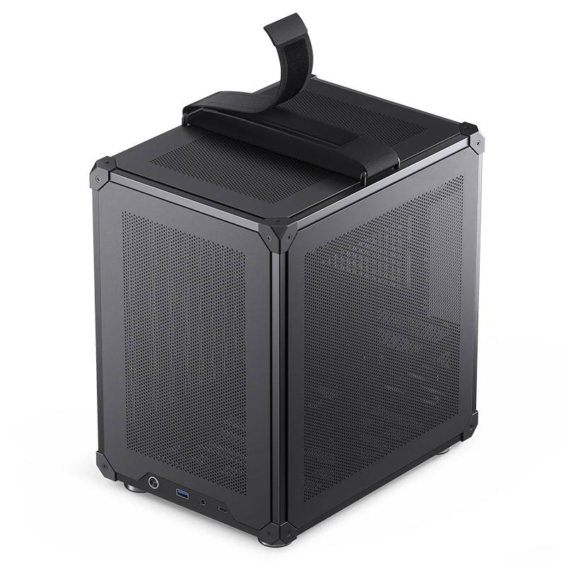 Imagem -03 - Jonsbo-mini Desktop pc Case Atx e M-atx Fonte de Alimentação Chassi Portátil Interface Tipo-c Casa e Escritório pc Case c6