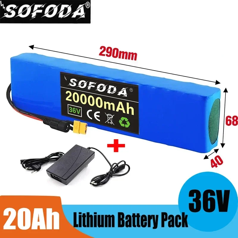 

10S3P 36V Battery 20Ah 18650 Li-ion Battery Pack BMS for Electric Bicycle M365 Electric Scooter Electric Tool Replacement