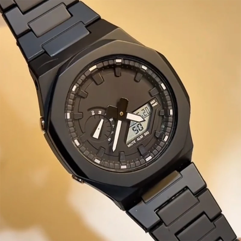 Мужские модные повседневные спортивные кварцевые часы в деловом цвете с градуированным циферблатом, водонепроницаемые, с подсветкой и датой