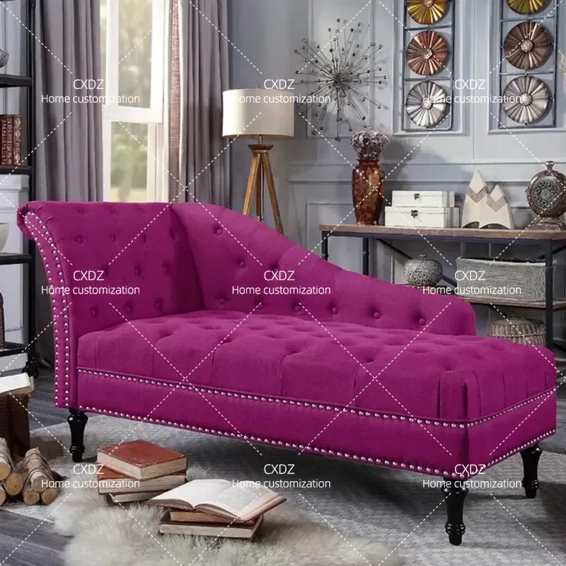 American Retro Solid Wood Chair Green Sofa for Hotel Lobby Sales Office Clothing Store Furniture