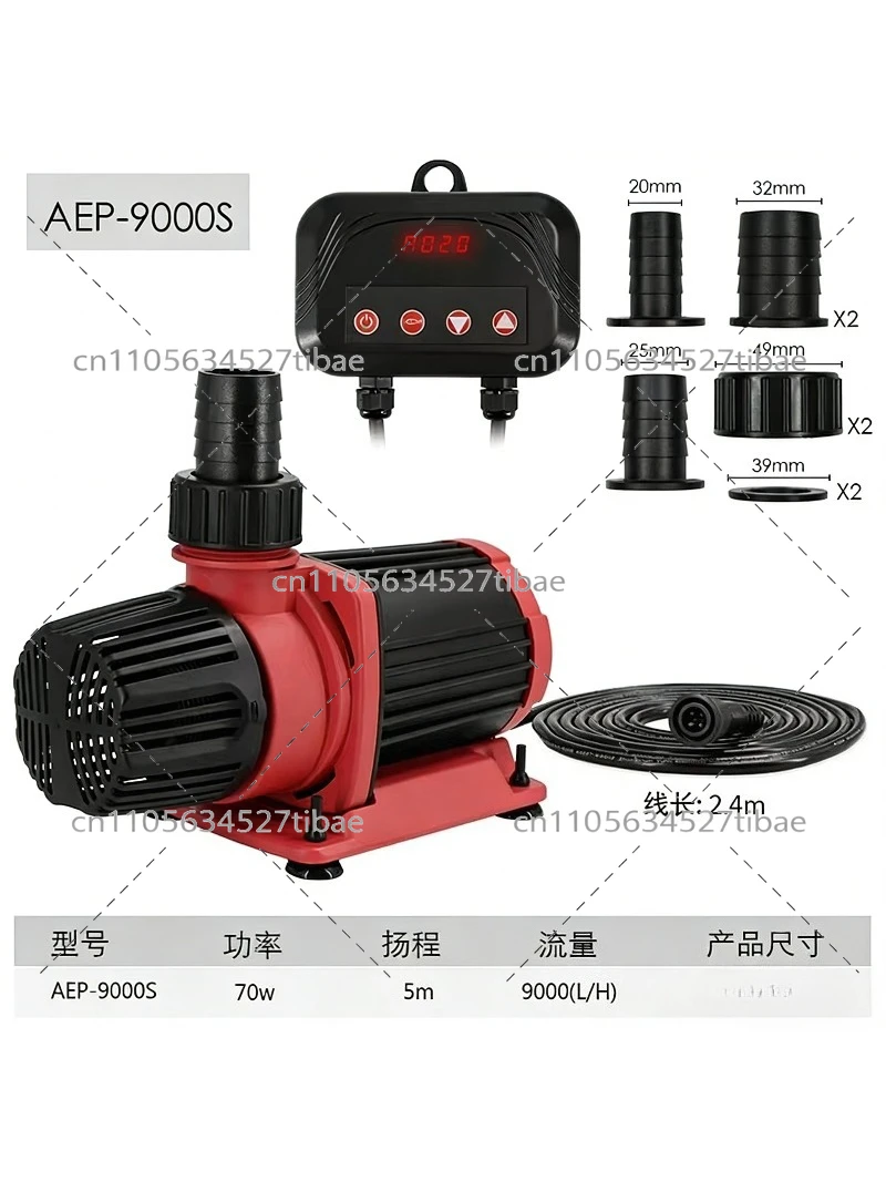 12000L/H Garden Water Pump, High-Flow Aquarium & Fish Pond Pump, Powerful Koi Pond Water Circulator