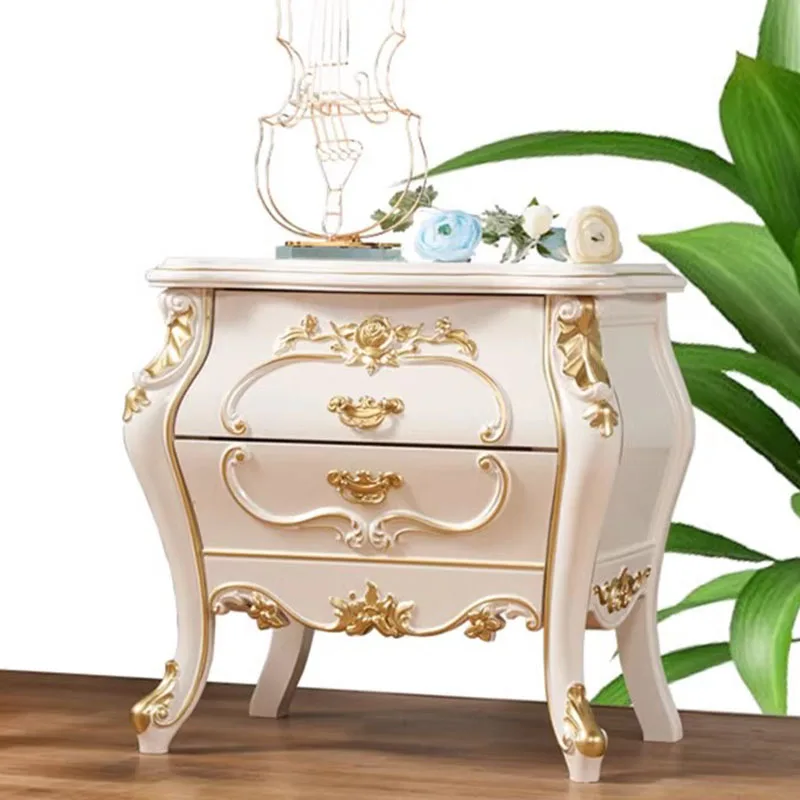 Aesthetic Nordic Nightstand Bedside Knobs Gold Wood Narrow Drawers Bedside Table Modern Luxury Mesa De Cabeceira Furniture