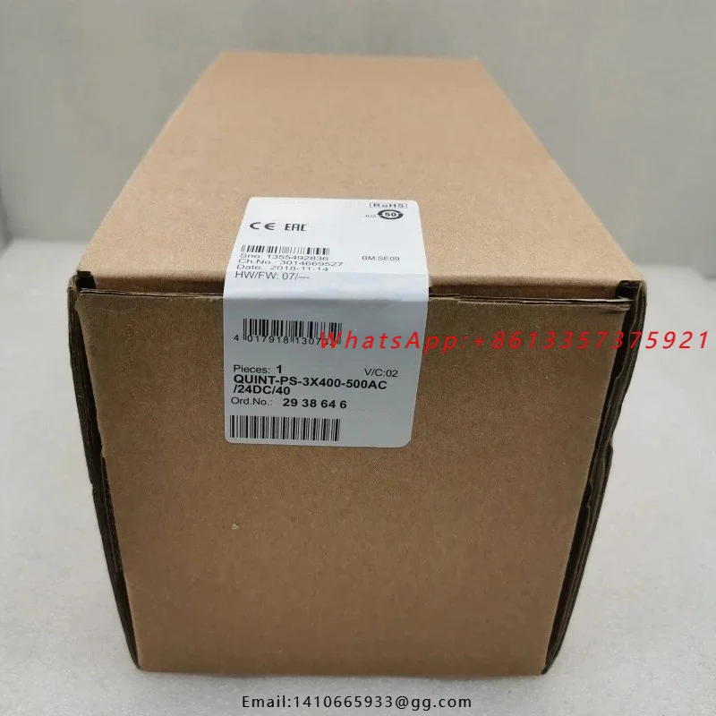 Brand New  2938646 QUINT-PS-3X400-500AC/24DC/40 Power Supply Fast Delivey