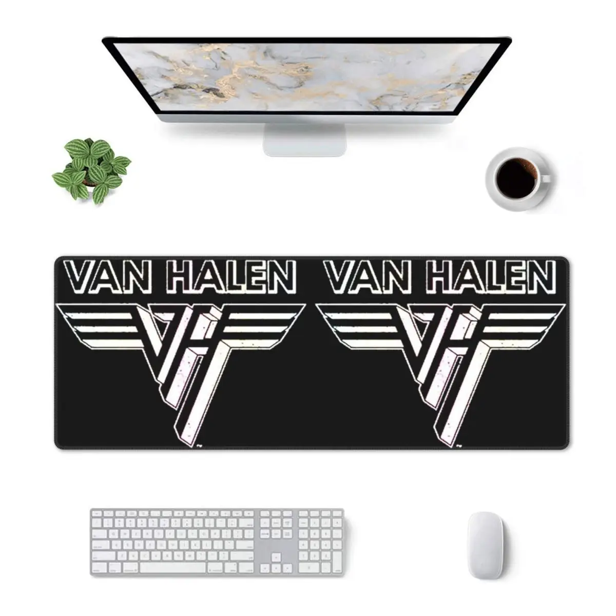 Large Mouse Pad Van Halen 5150 Logo Gamer PC Laptop Mats Keyboard Carpet Computer Gaming Office Accessories Desk Mat