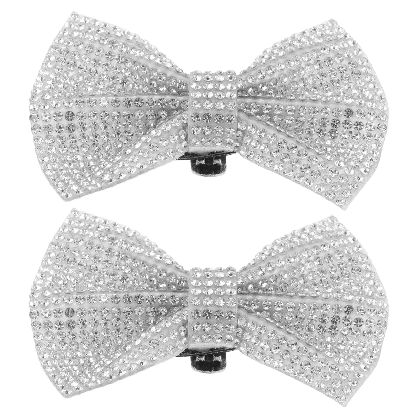 

Rhinestone Shoe Flower Bridal Bow Shoes Clip Embellishments White Crystal Clips Bowknot Buckle