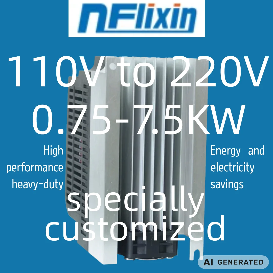 VFD 0.75/1.5/2.2/4/5.5/7.5kW Inverter Boost AC Frequency Inverter 1 Phase 110V Input to 3 Phase 220V Output