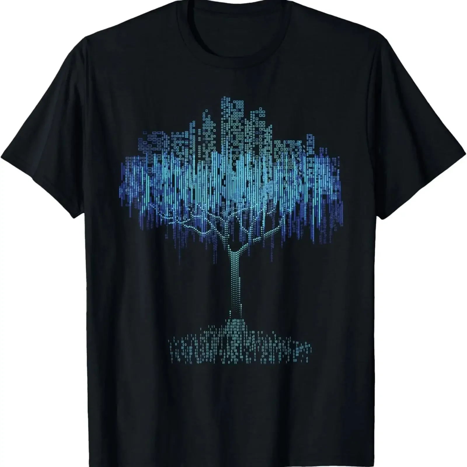 Binary Tree Coding Computer Programmer T Shirt  vintage Washed Slightly Unisex Casual homme Comfortable Breathable Stylish Soft